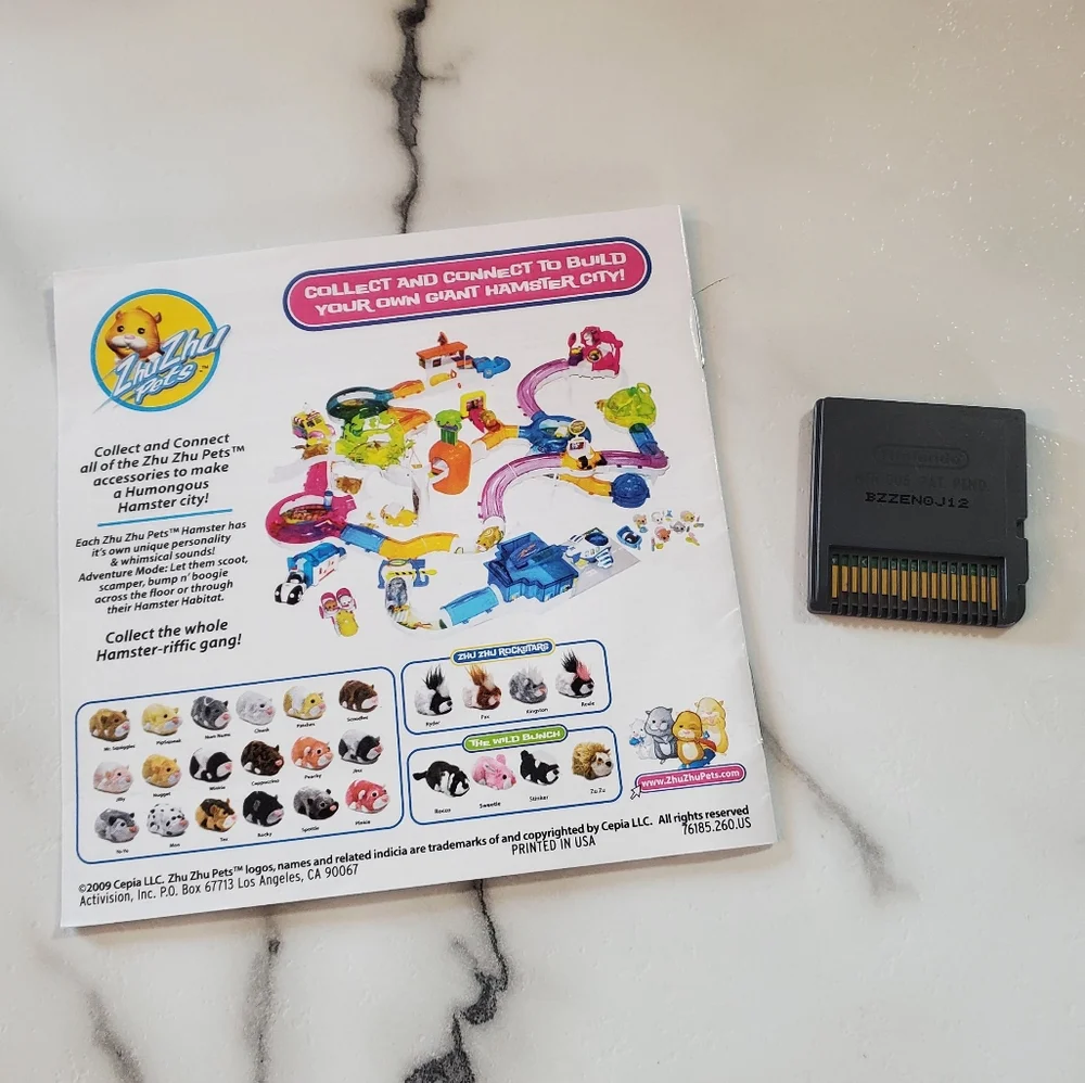 Zhu Zhu Pets Nintendo DS Video Game  *TESTED*